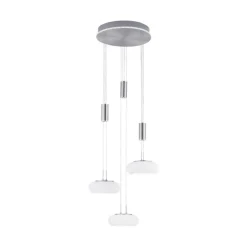 Paul Neuhaus LED Hängelampe Glas in Stahl L:44 cm 3550 lm dimmbar< Hängelampen|Bürolampen