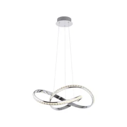 Paul Neuhaus LED Hängelampe in Chrom dimmbar 30 W L:57 cm elegant< Hängelampen|Bürolampen