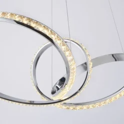 Hängelampen|Bürolampen*Paul Neuhaus LED Hängelampe in Chrom dimmbar 39 W L:94 cm elegant