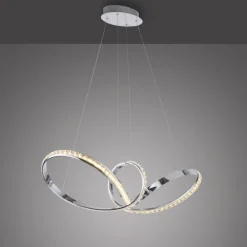 Hängelampen|Bürolampen*Paul Neuhaus LED Hängelampe in Chrom dimmbar 39 W L:94 cm elegant