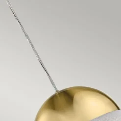 Elstead LED Hängelampe Kugelschirm D: 20 cm in Gold Retro< Hängelampen|Led Lampen