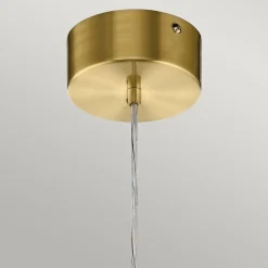 Elstead LED Hängelampe Kugelschirm D: 20 cm in Gold Retro< Hängelampen|Led Lampen