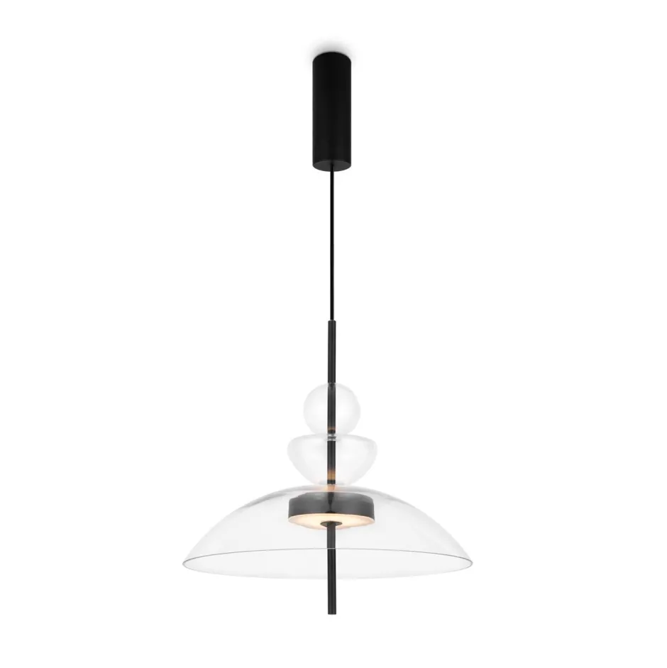 Maytoni LED Hängelampe Metall Glas H: max. 358 cm Schwarz BRUNO< Hängelampen|Led Lampen