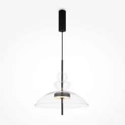Maytoni LED Hängelampe Metall Glas H: max. 358 cm Schwarz BRUNO< Hängelampen|Led Lampen