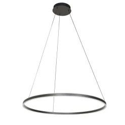 Hängelampen|Led Lampen*Steinhauer LED Hängelampe Metall Kunststoff 80 cm rund 60 W 2700 K