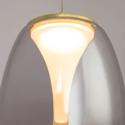 Hängelampen|Led Lampen*Maytoni LED Hängelampe Rauchglas Aluminium warmweiß 3000 K rund