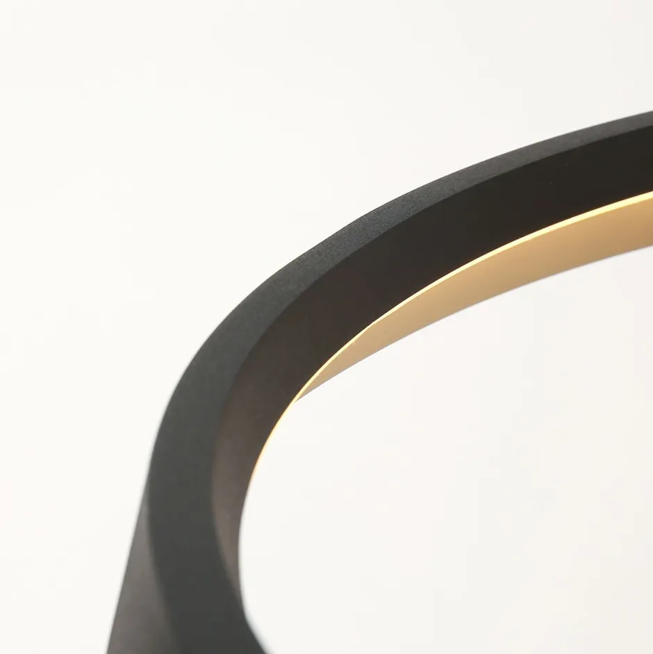 Steinhauer LED Hängelampe rund Schwarz B:60 cm 50 W 2700 K elegant< Hängelampen|Led Lampen