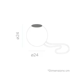 Metall Lampen|Kugellampen*Newgarden LED Hängeleuchte außen Akku Dimmer Farbwechsel IP65 Ø 24 cm