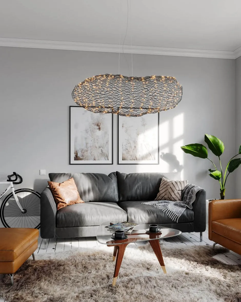 Hängelampen|Led Lampen*By Rydéns LED Hängeleuchte Draht L: 115 cm H: max. 120 cm Schwarz