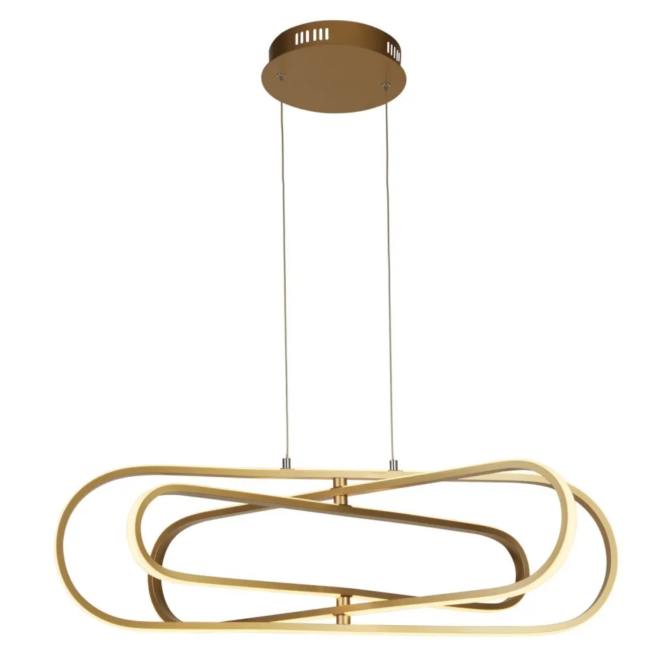 Searchlight LED Hängeleuchte in Gold 3000/4500/6500 K B: 80 cm< Hängelampen|Led Lampen