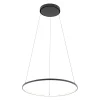 Metall Lampen|Designerlampen*Easylight LED Hängeleuchte Ring Ø 60 cm Schwarz 2700 K 660 lm Metall