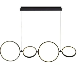 Searchlight LED Hängeleuchte Schwarz Weiß B: 109 cm groß 3000 K< Hängelampen|Led Lampen