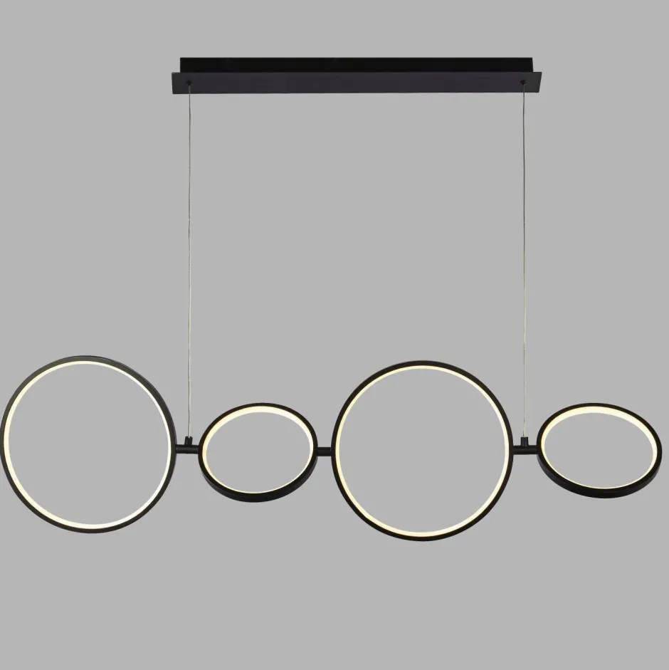 Searchlight LED Hängeleuchte Schwarz Weiß B: 109 cm groß 3000 K< Hängelampen|Led Lampen