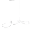 Hängelampen|Bürolampen*Trio Reality LED Hängeleuchte Weiß dimmbar 81 cm lang 37 W 4500 lm