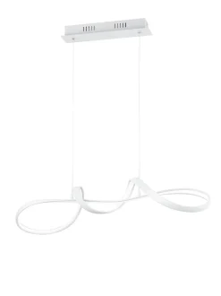 Hängelampen|Bürolampen*Trio Reality LED Hängeleuchte Weiß dimmbar 81 cm lang 37 W 4500 lm