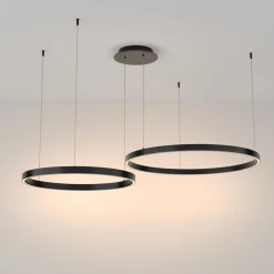 Maytoni LED Kronleuchter Aluminium 3000 K warmweißes Licht rund< Hängelampen|Led Lampen