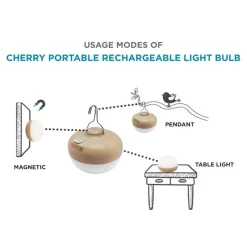 Newgarden LED Leuchtmittel Akku Haken Magnet 2700 K dimmbar USB IP54 CHERRY< Leuchtmittel|Kabellose Und Akku-Leuchten