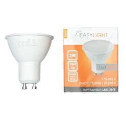 Easylight LED Leuchtmittel GU10 Fassung 3 Watt 3000 K 260 lm - LM10048< Leuchtmittel