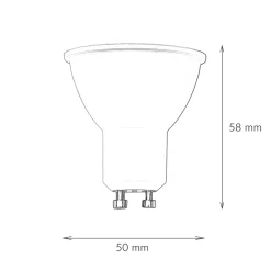 Easylight LED Leuchtmittel GU10 Fassung 3 Watt 3000 K 260 lm - LM10048< Leuchtmittel