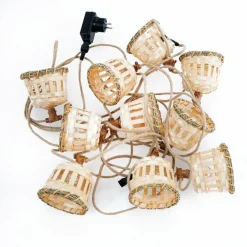 Newgarden LED Lichterkette außen Bambus Lampenschirme 2700 K IP44< Außenlichterketten|Dekolampen Außen