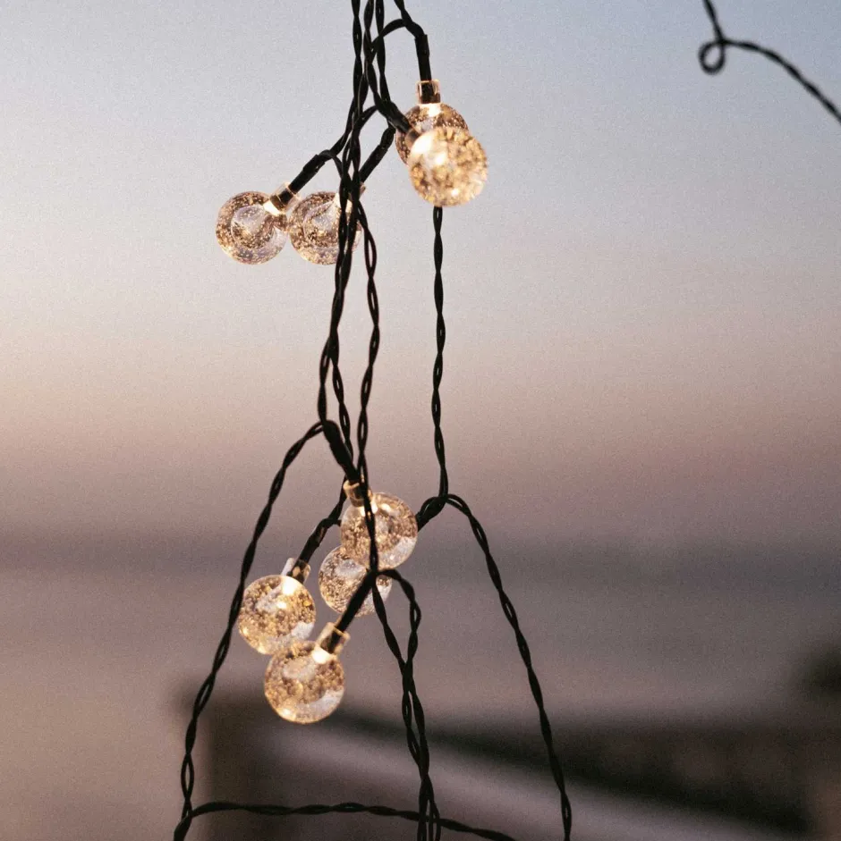 Außenlichterketten|Solarleuchten*Newgarden LED Lichterkette außen Solar IP44 266,6 cm lang 1800 K