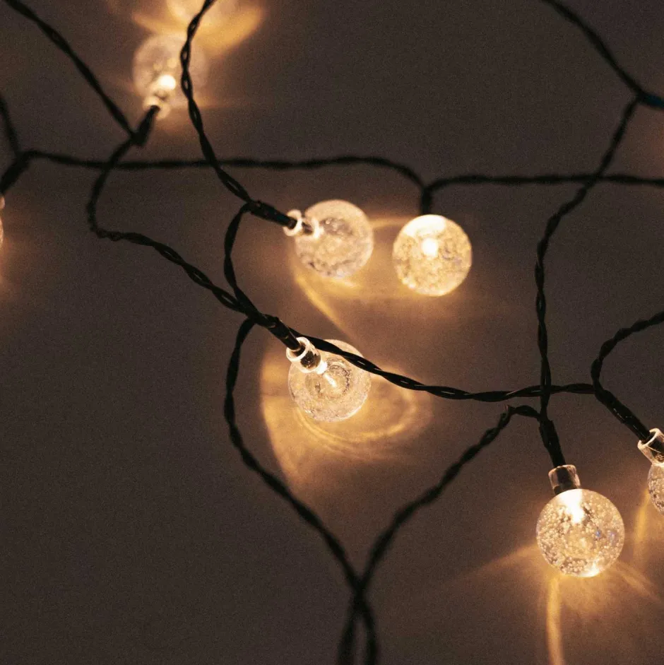 Außenlichterketten|Solarleuchten*Newgarden LED Lichterkette außen Solar IP44 266,6 cm lang 1800 K