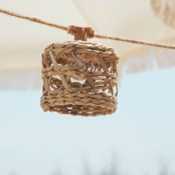 Außenlichterketten|Solarleuchten*Newgarden LED Lichterkette Solar 5 m IP44 Jute Seegras 2700 K Outdoor