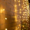 Newgarden LED Lichtervorhang außen mit Stecker IP44 2700 K 3 x 2 m< Außenlichterketten|Dekolampen Außen