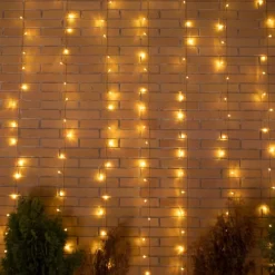 Newgarden LED Lichtervorhang außen mit Stecker IP44 2700 K 3 x 2 m< Außenlichterketten|Dekolampen Außen