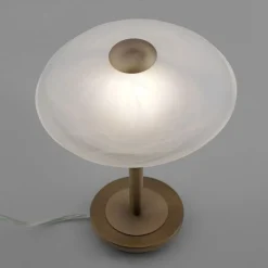 Wohnzimmerlampen|Schlafzimmer Lampen*Paul Neuhaus LED Nachttischleuchte dimmbar Touch Alabasterglas 28 cm