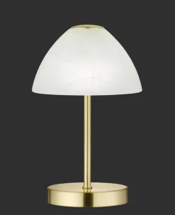 Wohnzimmerlampen|Metall Lampen*Trio Reality LED Nachttischleuchte Touch Dimmer 280 lm in Messing