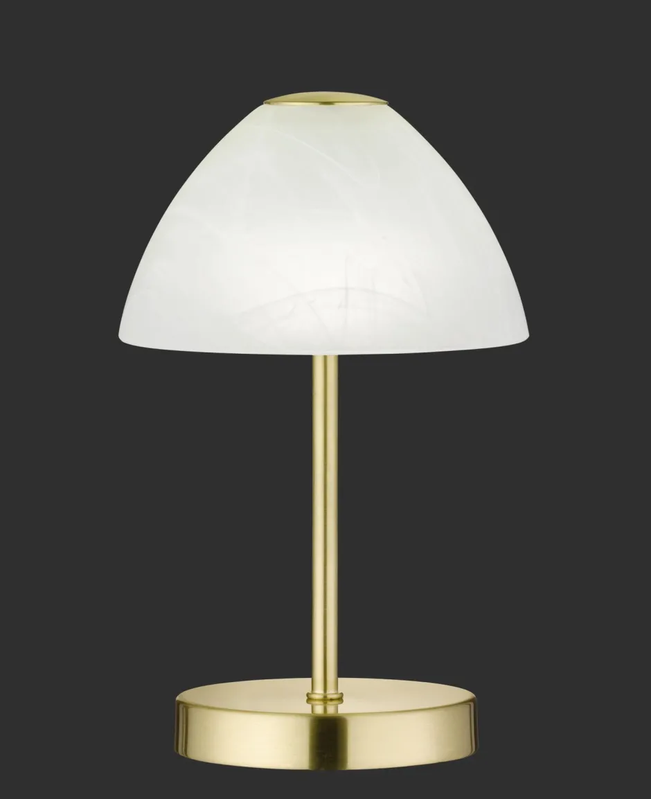 Wohnzimmerlampen|Metall Lampen*Trio Reality LED Nachttischleuchte Touch Dimmer 280 lm in Messing