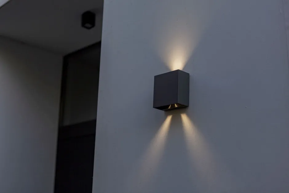 Eco-Light LED Outdoor Wandleuchte Aluminium 4000 K IP54 Up Down< Metall Lampen|Led Außenleuchten