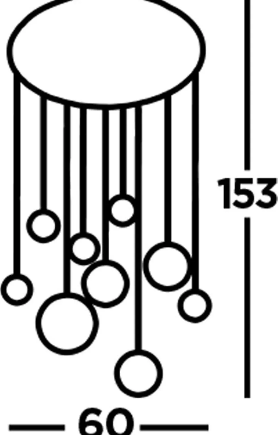 Hängelampen|Led Lampen*Searchlight LED Pendelleuchte 4000 K 3992 lm Ø 60 cm rund