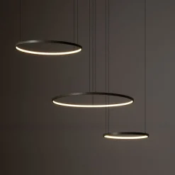 Wohnzimmerlampen|Metall Lampen*Nowodvorski LED Pendelleuchte Aluminium Seidenolive 45 W 3-flammig