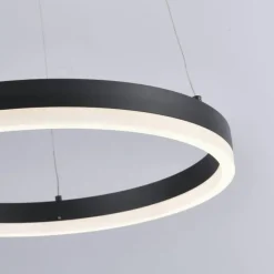 Hängelampen|Bürolampen*Paul Neuhaus LED Pendelleuchte Anthrazit warmweiß 3000 K Ø40 cm Ring
