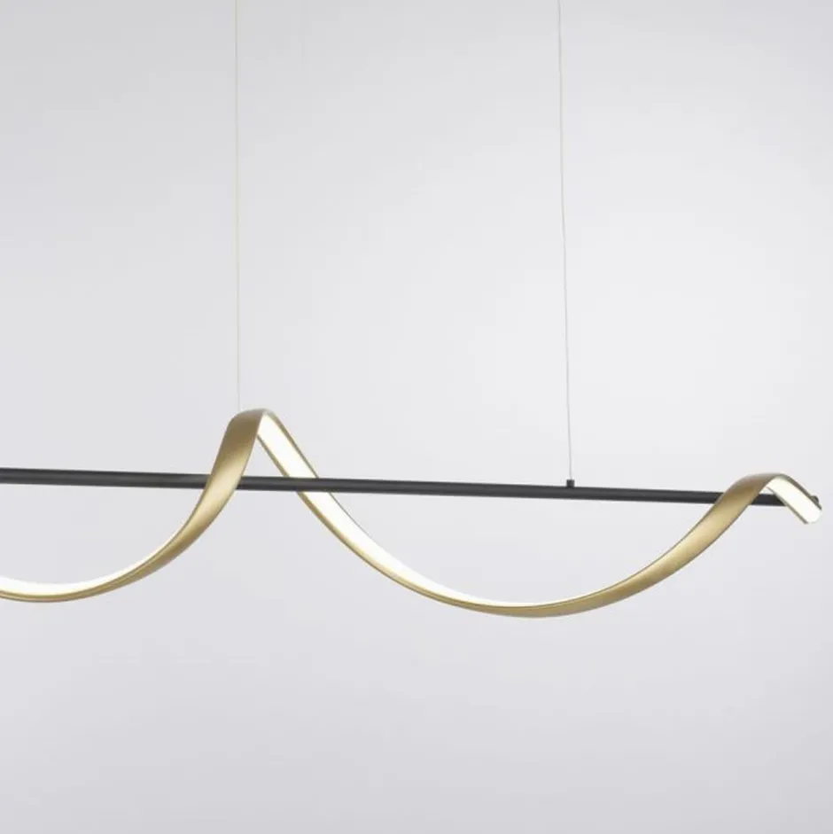 Hängelampen|Bürolampen*Paul Neuhaus LED Pendelleuchte Anthrazit Messing Fernbedienung 24 W