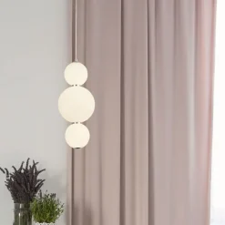 Searchlight LED Pendelleuchte Glas Ø 18 cm Chrom Weiß 3000 K 2200 lm< Hängelampen|Led Lampen