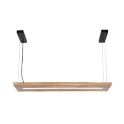 Paul Neuhaus LED Pendelleuchte Holz Fernbedienung L:120 cm dimmbar< Wohnzimmerlampen|Holzlampen