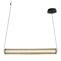 Bürolampen|Wohnzimmerlampen*Searchlight LED Pendelleuchte in Gold Schwarz Metall 26 W 92 cm