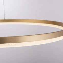 Paul Neuhaus LED Pendelleuchte in Messing dimmbar 3000 K Ø80 cm Ring< Hängelampen|Bürolampen