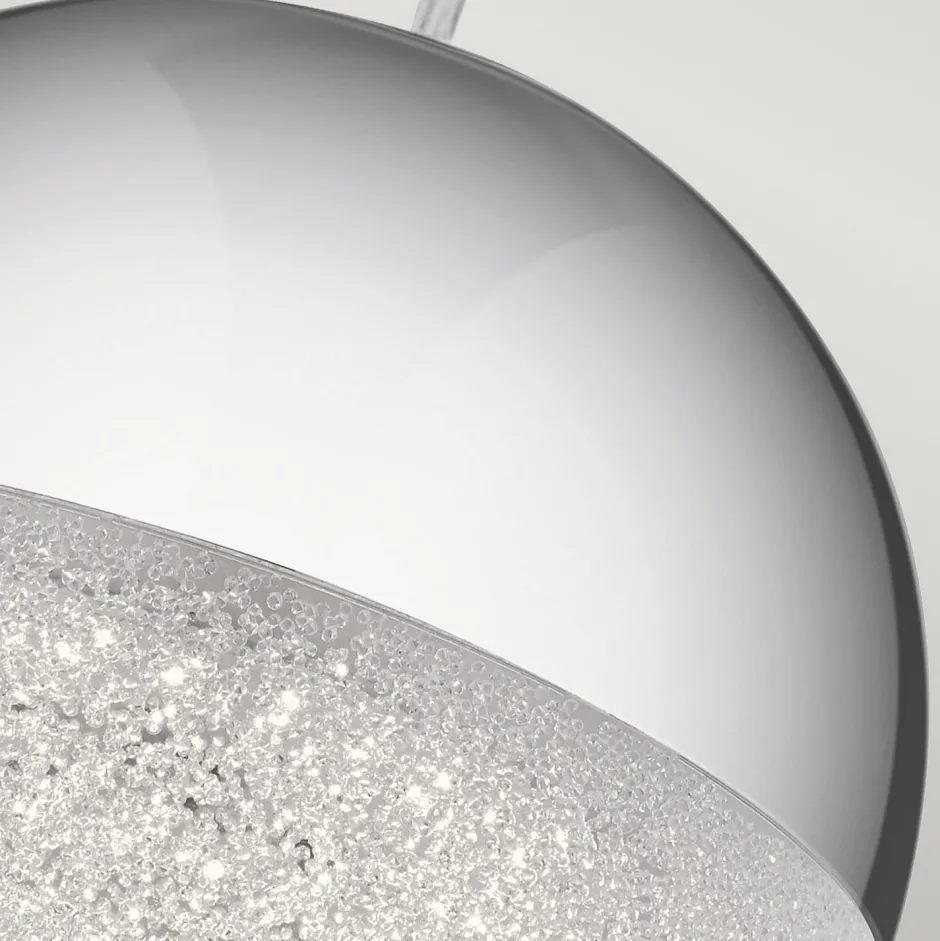 Hängelampen|Led Lampen*Elstead LED Pendelleuchte Kugel Ø 20 cm 3000 K in Chrom