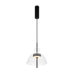 Maytoni LED Pendelleuchte Metall Glas H: max. 348 cm Schwarz< Hängelampen|Led Lampen