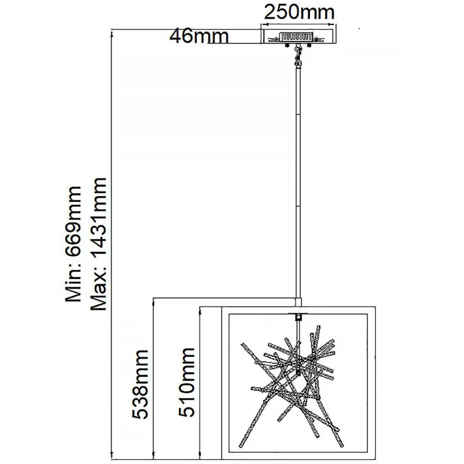 Elstead LED Pendelleuchte Metall B: 51 cm H: max. 143,1 cm< Hängelampen|Led Lampen