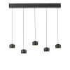 Hängelampen|Bürolampen*Just Light LED Pendelleuchte Schwarz Metall warmweiß 3000 K 110 cm