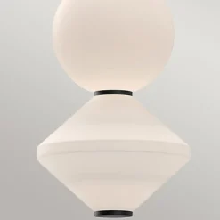 Elstead LED Pendelleuchte Schwarz Weiß verstellbar aus Metall Glas< Hängelampen|Led Lampen