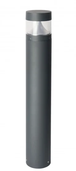Wegeleuchten|Led Außenleuchten*SU-MA LED Pollerleuchte Aluminium in Dunkelgrau IP65 98 cm