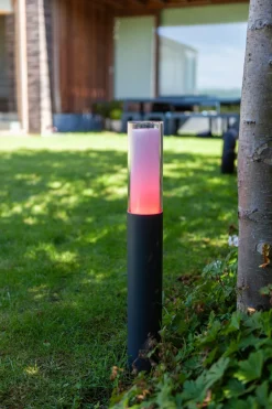 Eco-Light LED Pollerleuchte Aluminium RGB H:59 cm IP44 500 lm< Metall Lampen|Wegeleuchten