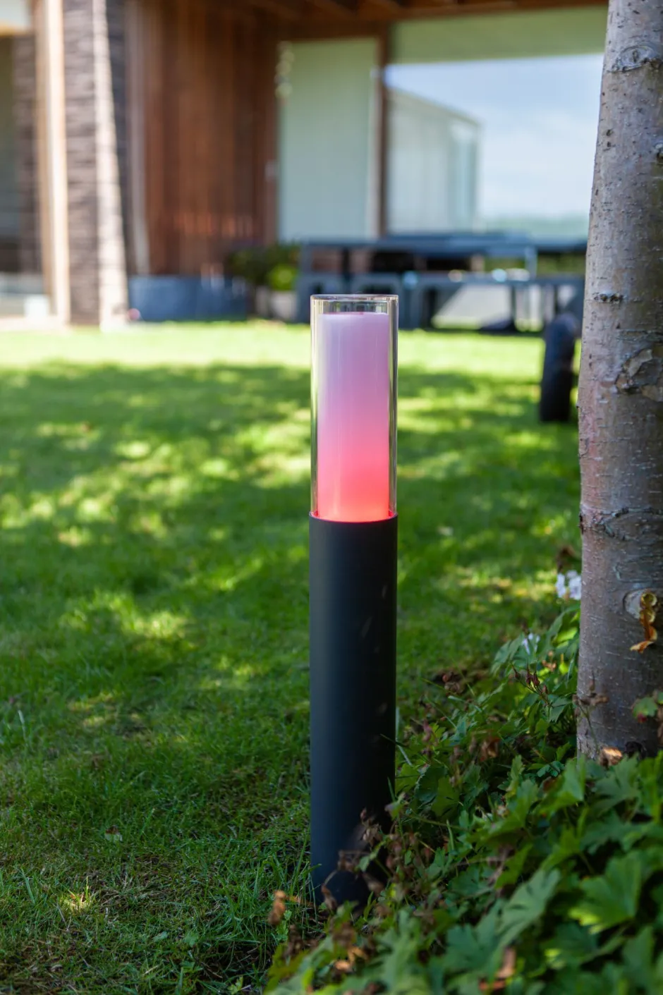 Eco-Light LED Pollerleuchte Aluminium RGB H:59 cm IP44 500 lm< Metall Lampen|Wegeleuchten