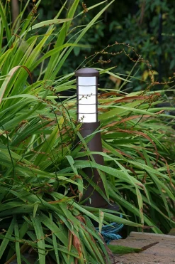 Außenleuchten Antik|Moderne Außenleuchten*Elstead LED Pollerleuchte 37cm IP54 Terrasse Haus Aluminium